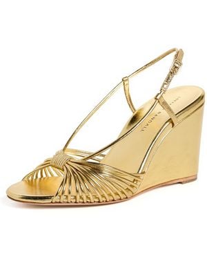 Loeffler Randall Marren Strappy Slingback Wedges - Metallic