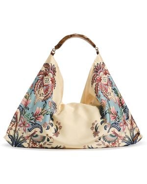 FARM Rio Satin Scarf Medium Bag - White