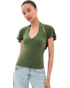 Sandy Liang Bellini Top - Green