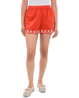 Z Supply Cast Of Waves Shorts - Red