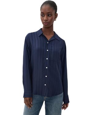 DONNI. The Shadow Stripe Shirt - Blue