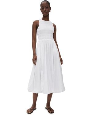 Madewell Selena Poplin Bubble Dress - White