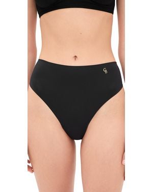 Cosabella Lisciante High Waisted Thong - Black