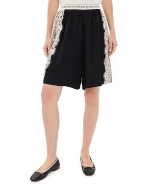 Sea Lisette Solid Knee Shorts - Black