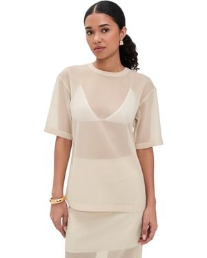 Le Bos Caroline Organza Tee - Natural