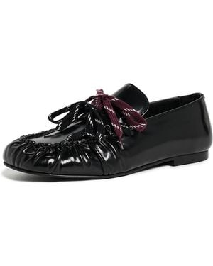 Alohas Aven Lace Loafers - Black