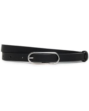 Rag & Bone Baby Rounded Rebound Belt - Black