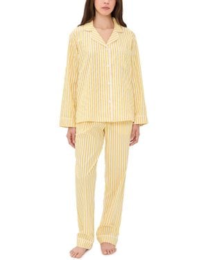 Bedhead PJs Long Sleeve 3-D Stripe Pyjamas - Yellow