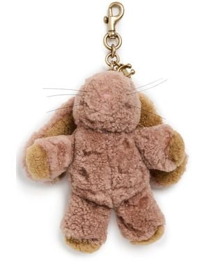 COACH Runway Shearling Bunny Bag Charm - Multicolor