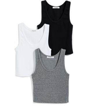 PERFECTWHITETEE Blondie Tank 3 Pack - Black