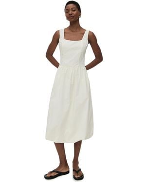 Bailey Rose Bubble Hem Dress - White