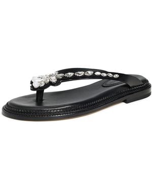 Simone Rocha Embellished Thong Sandals - Black