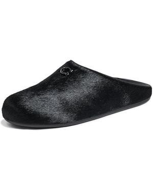 COACH Sculpted C Soft Mules - Black