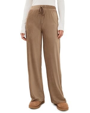 Pj Salvage Easy Izzy Corduroy Knit Pajama Pants - Natural