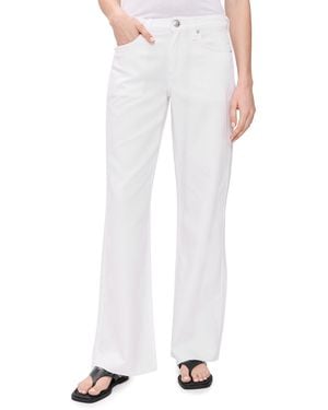 Rag & Bone Featherweight Cam Full Straight Jeans - White