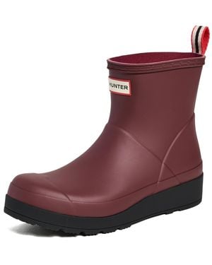 HUNTER W Play Short Boots - Brown