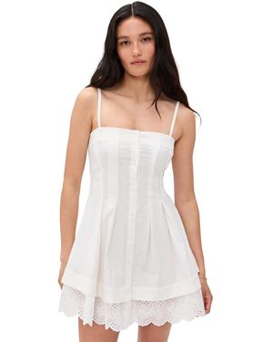 Peachy Den The Renee Mini Dress - White
