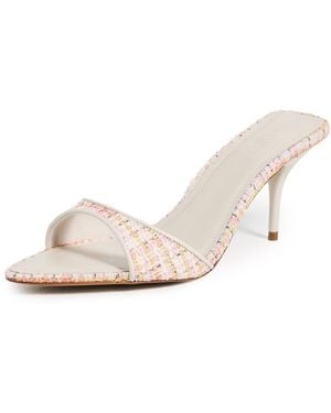 SCHUTZ SHOES Elodie Tweed Mules - White