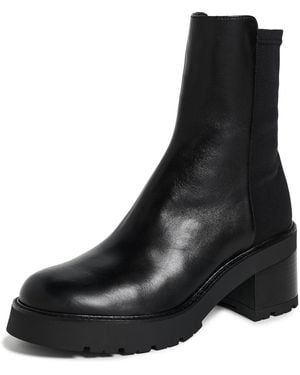 Stuart Weitzman 5050 Char Booties - Black