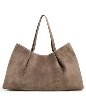 Elleme Dimple Suede Tote - Gray