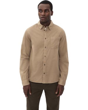 Les Deux Garment Dyed Shirt - Natural