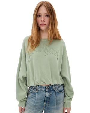 R13 New York Balloon Crewneck - Green