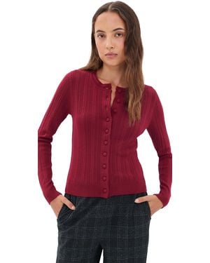 Rag & Bone Rhodes Crew Cardigan - Red