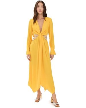 Ramy Brook Colorblock Tatia Dress - Yellow