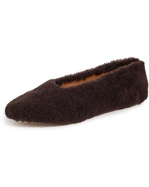 STAUD Alba Ballet Flats - Brown