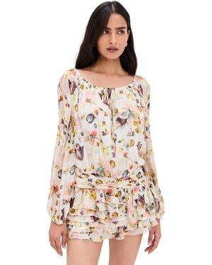 Amanda Uprichard Dallas Skort Romper - Natural