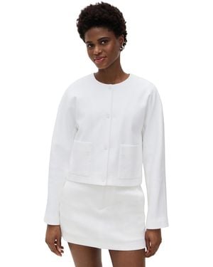 Vince Collarless Jacket - White