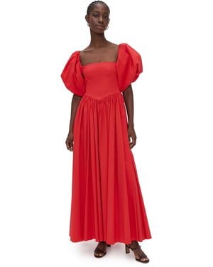 Caroline Constas Christina Gown - Red