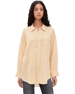 R13 Drop Neck Shirt - Natural