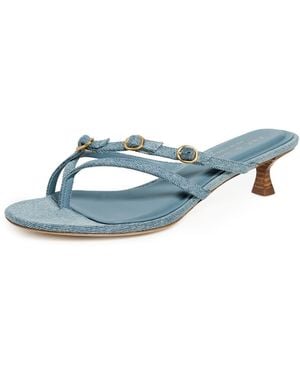 Rag & Bone Sammie Buckle Kitten Heel - Blue