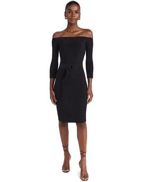 Norma Kamali Off Shoulder Dress To Knee - Black