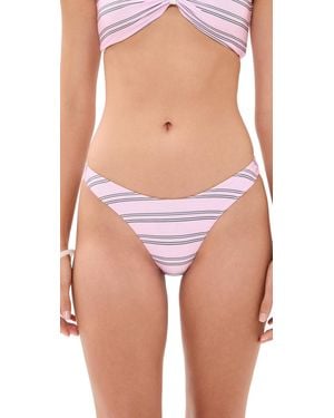 Frankie's Bikinis Dove Satin Bikini Bottoms - Pink