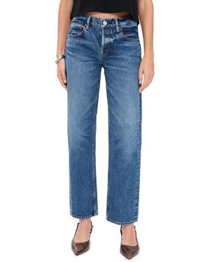 Moussy Philadelphia Straight Jeans - Blue