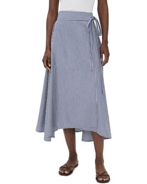 Apiece Apart Marsala Asymmetrical Skirt - Blue
