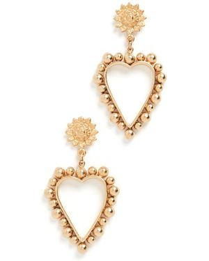 Brinker & Eliza Heart Of Earrings - White