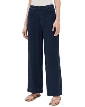 Faherty Sun Cruiser Linen Pants - Blue