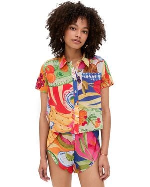 FARM Rio Summer Picnic Shirt - Red