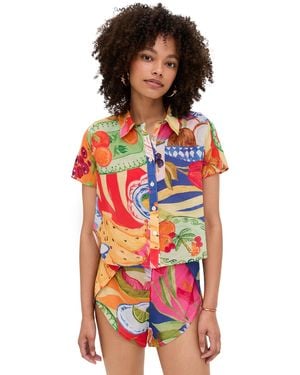 FARM Rio Summer Picnic Shirt - Red