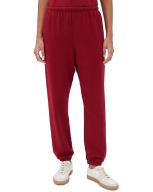 PERFECTWHITETEE French Terry Easy Sweatpants - Red