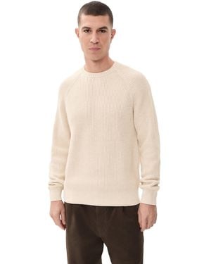 Madewell Fisherman Raglan Crew Neck Sweater - Natural