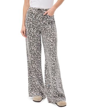 Splendid Lounge Denim Leopard Jeans - White