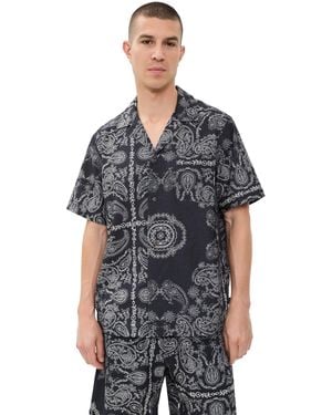 Les Deux Paisley Shirt - Black