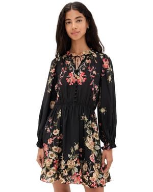 Sea Jolie Long Sleeve Mini Dress - Black