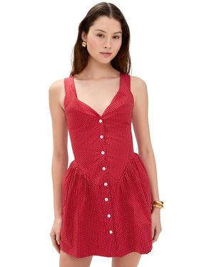 Frankie's Bikinis Charlotte Poplin Dress - Red