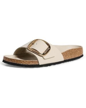 Birkenstock Madrid Big Buckle High Shine Sandals - Black