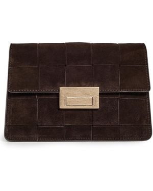 Loeffler Randall Delphine Leather Clutch - Black
